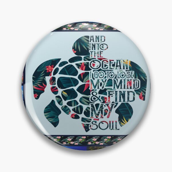 Item preview, And Into The Ocean I Go To Lose My Mind And Find My Soul - Turtle Ocean designed and sold by christinecather.