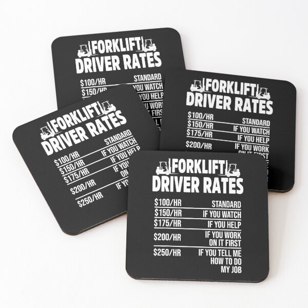 Item preview, Forklift driver Rates - funny forklift driver design designed and sold by TeesLina.