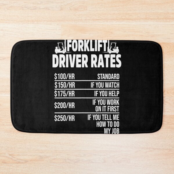 Item preview, Forklift driver Rates - funny forklift driver design designed and sold by TeesLina.