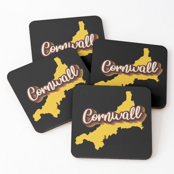 Item preview, Cornwall 70s style graphic map designed and sold by offwhitelimo.