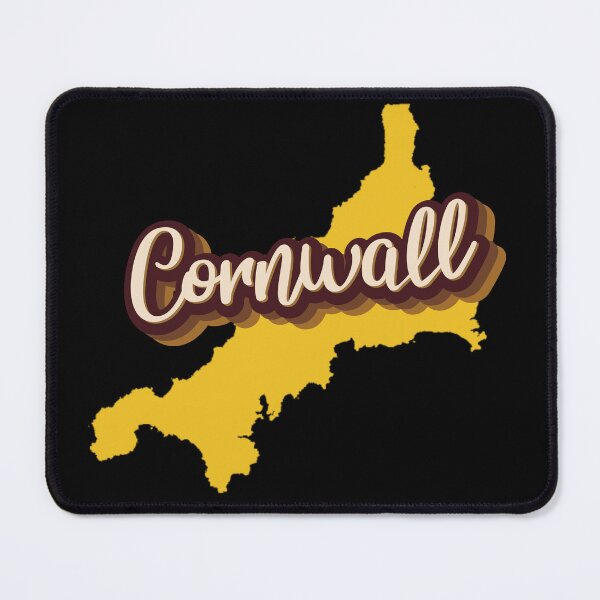 Item preview, Cornwall 70s style graphic map designed and sold by offwhitelimo.
