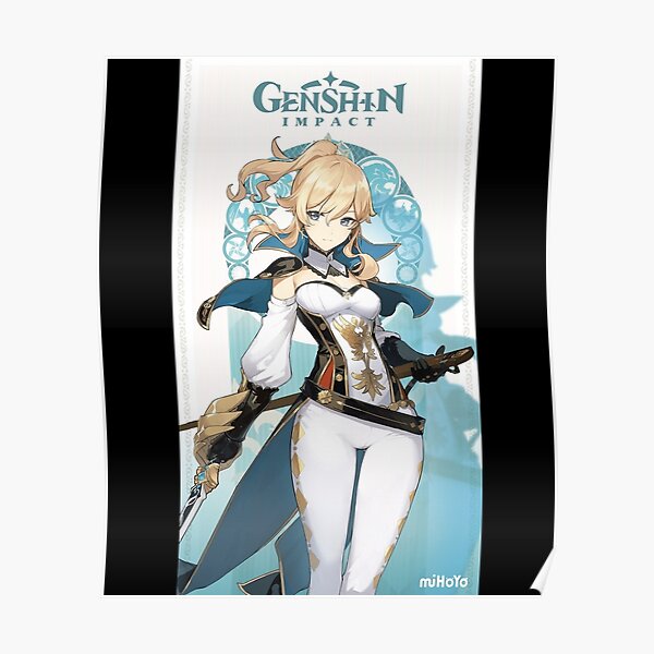 Genshin Impact Jean Poster Poster For Sale By Ethelbertcr Redbubble