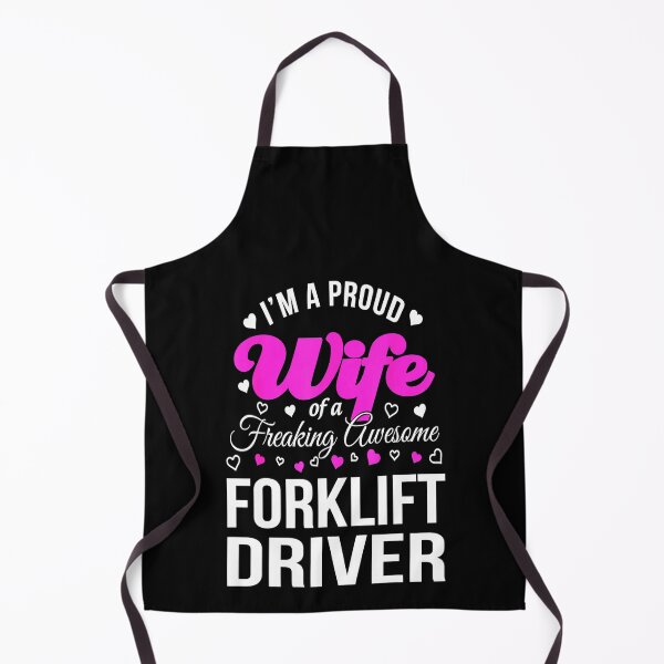 Item preview, I'm a proud Wife of a freaking owesome forklift driver - funny forklift driver design designed and sold by TeesLina.