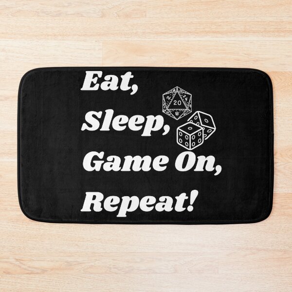 Item preview, Eat, Sleep, Game On, Repeat  designed and sold by DaydreamerDzine.