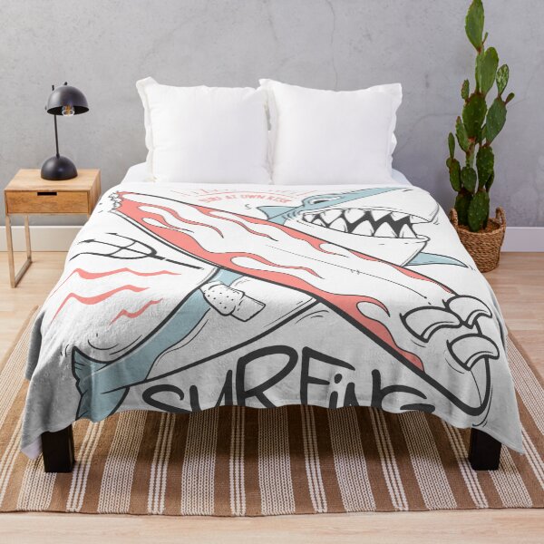 Item preview, Surfer shark - surf at your own risk designed and sold by MomoDesigners.