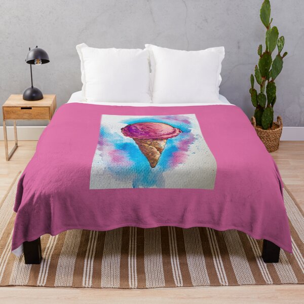 Item preview, 'Raspberry ice cream' Watercolor Sketch designed and sold by Arteaventura.