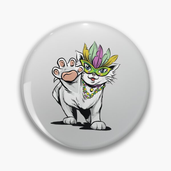 Item preview, Mardi Gras Cat     designed and sold by JuniorCharm.