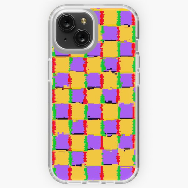 YellRetro Checkered Check Glitch Pattern