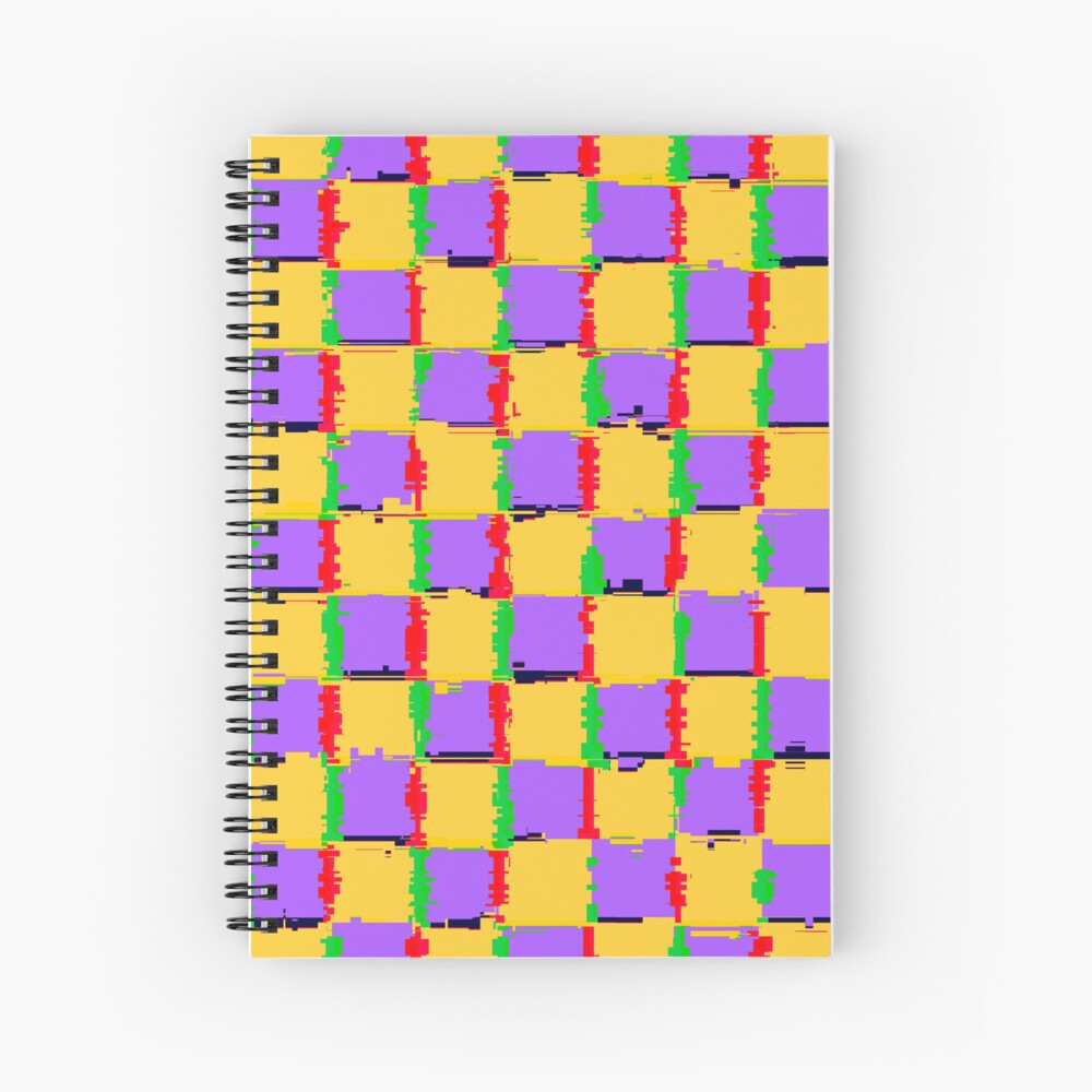 YellRetro Checkered Check Glitch Pattern | Journal