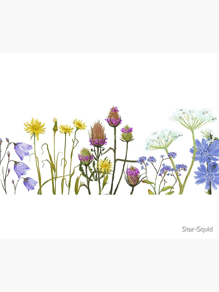 Discover Wildflower Meadow - Transparent Shower Curtain