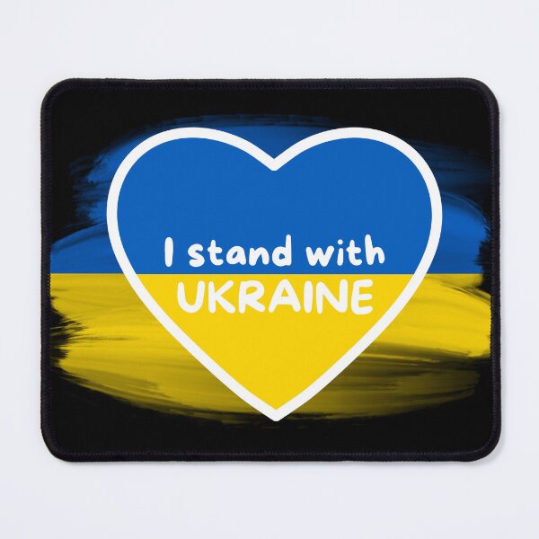 Item preview, I Stand With UKRAINE - Ukrainian Flag designed and sold by SunnyAlloy.