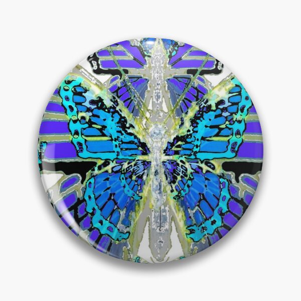 Item preview, BLUE MODERN ART MONARCH BUTTERFLIES PATTERN DESIGN designed and sold by sharlesart.