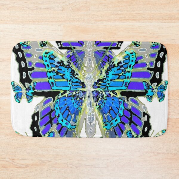 Item preview, BLUE MODERN ART MONARCH BUTTERFLIES PATTERN DESIGN designed and sold by sharlesart.
