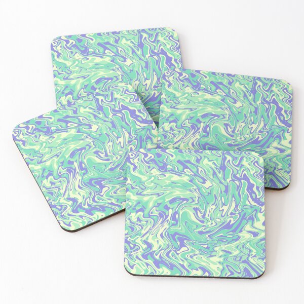 Item preview, Green and Purple Abstract Swirls designed and sold by Saanis.