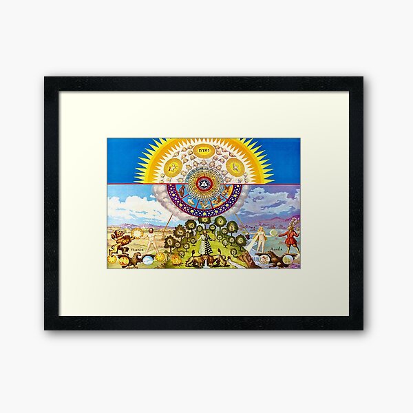 “Grand Rosicrucian Alchemical Formula” by J. Augustus Knapp (1922) Framed Art Print