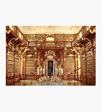The Monastery Library, Melk, Austria Photographic Print
