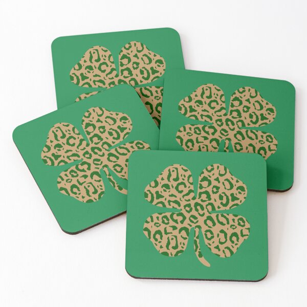 Item preview,  Leopard Shamrock, Lucky Clover, Leopard Clover, St Patricks Day designed and sold by DesignHouse07.