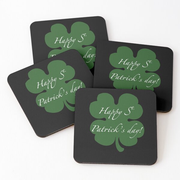 Item preview, Black Bg. St. Patties four leaf clover designed and sold by KabronX.