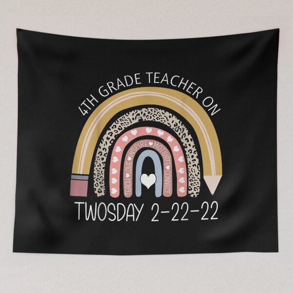 Item preview, 4th Grade Teacher On Twosday 2 22 22  designed and sold by wendyy88.