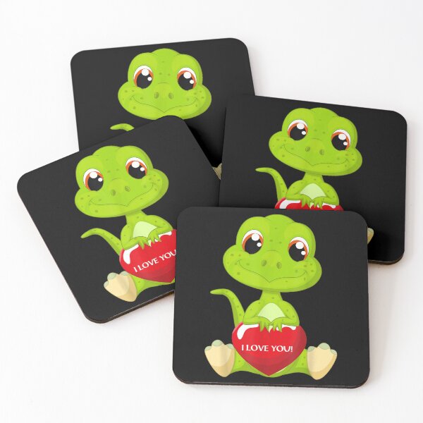 Item preview, Adorable Dinosaur Holding Heart I Love You Valentines  designed and sold by wendyy88.