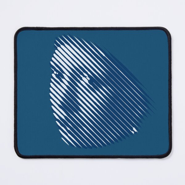 Item preview, Girl with Pearl Earring in Diagonal Blue Stripes designed and sold by Scotch Macaskill.