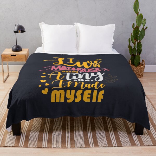 Item preview, I Live In Madhouse Run By A Tiny Army I Made Myself, Mother's day, mother's day typography, Support powerful month, flowers, Hearts, Mother's gift designed and sold by comeonyassine21.
