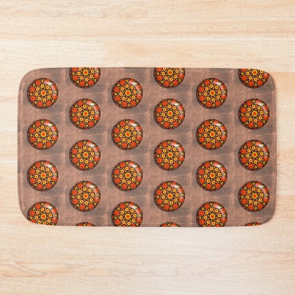 Item preview, Orange and Yellow Circular Dot Mandala designed and sold by VeronicaGArt.
