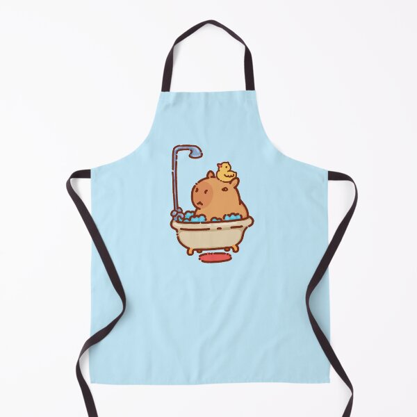 Item preview, Capybara having a bath with a rubber duck, very cute designed and sold by manydoodles.
