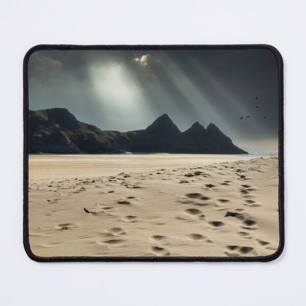Item preview, Shafts of light over Three Cliffs Bay designed and sold by Leighton Collins.