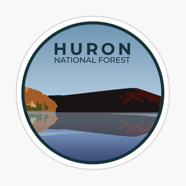 "Huron National Forest" Sticker for Sale by parkland Redbubble