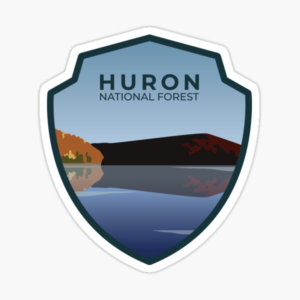 "Huron National Forest" Sticker for Sale by parkland Redbubble