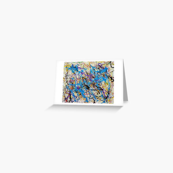 Abstract Jackson pollock art Greeting Card