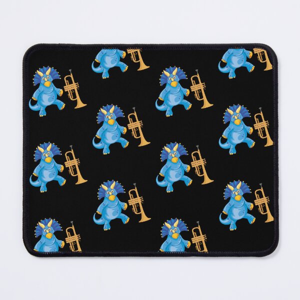 Item preview, Dinosaur Playing Trumpet ,Funny Good Dinosaur Trumpet Lovers Blue Design designed and sold by pedrored369.
