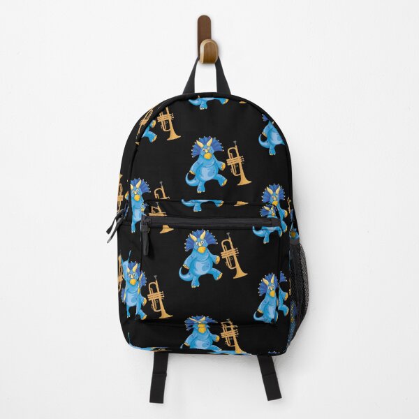 Item preview, Dinosaur Playing Trumpet ,Funny Good Dinosaur Trumpet Lovers Blue Design designed and sold by pedrored369.
