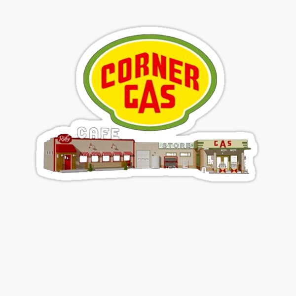 "CornerGasLogoandStationWomens Classic TShirt" Sticker for Sale