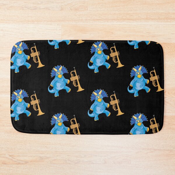 Item preview, Dinosaur Playing Trumpet ,Funny Good Dinosaur Trumpet Lovers Blue Design designed and sold by pedrored369.