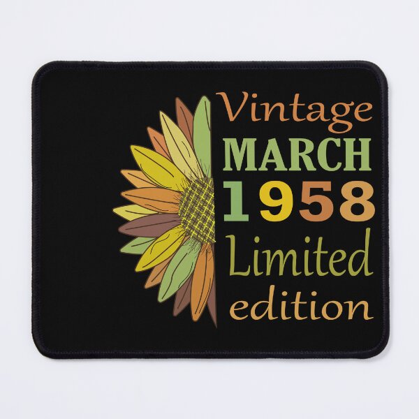 Item preview, vintage march 1958 limited edition, 64 Year Old Gifts Vintage 1958 Limited Edition 64th Birthday designed and sold by SimoSaladain.