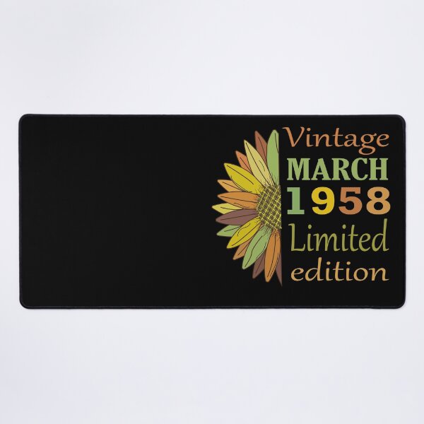 Item preview, vintage march 1958 limited edition, 64 Year Old Gifts Vintage 1958 Limited Edition 64th Birthday designed and sold by SimoSaladain.