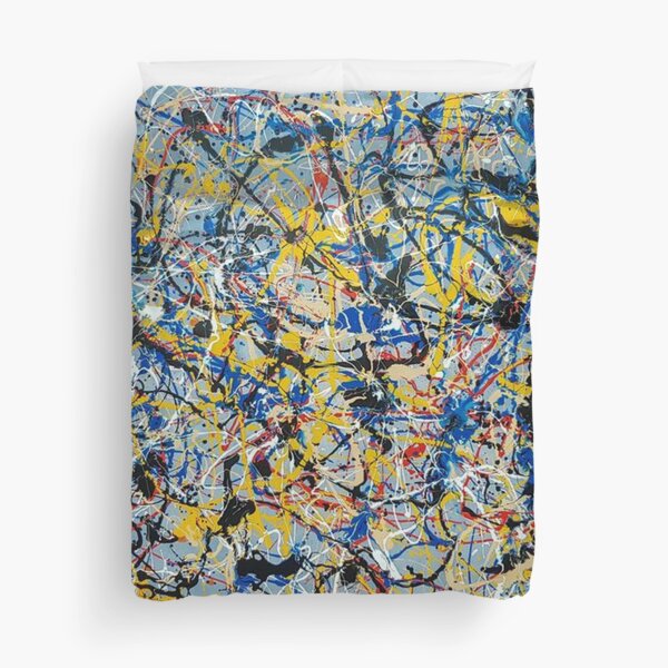 "Jackson art pollock abstract" Duvet Cover for Sale by Linnystore