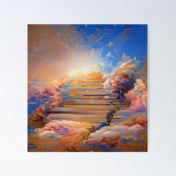 How To Paint “Stairway To Heaven” acrylic Painting 