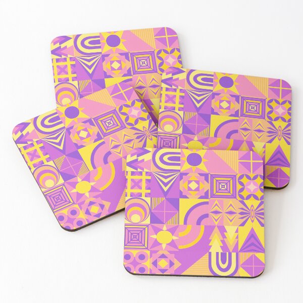 Item preview, Neo Geo Design for Spring - Pastel Pnk, Purples and Yellows designed and sold by LthrDaddyBear.