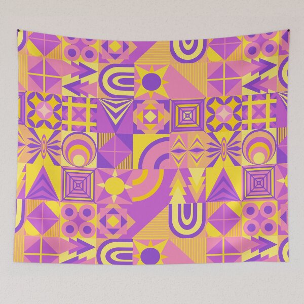 Item preview, Neo Geo Design for Spring - Pastel Pnk, Purples and Yellows designed and sold by LthrDaddyBear.