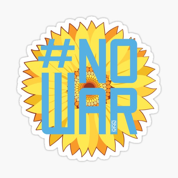 #NoWar, STAND WITH UKRAINE. Sticker