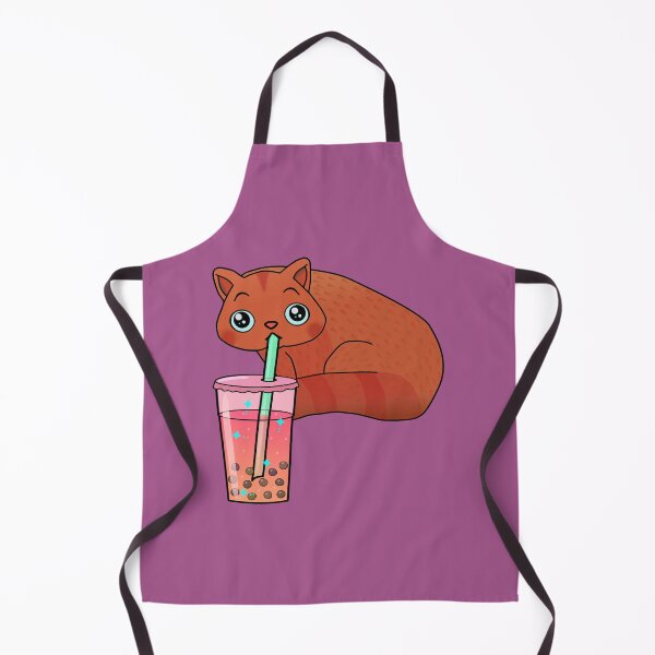 Item preview, Cat drinking boba milk designed and sold by lazarosdesign.