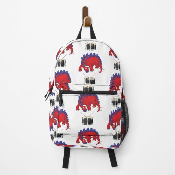 Item preview, Dinosaur Playing Drum ,Funny Good Dinosaur Drum Lovers Cool Red Blue Design designed and sold by pedrored369.