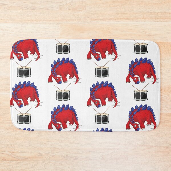 Item preview, Dinosaur Playing Drum ,Funny Good Dinosaur Drum Lovers Cool Red Blue Design designed and sold by pedrored369.