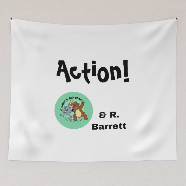 Item preview, Action! Wolf & Big Bear Comedy Podcast designed and sold by Lance Ross.