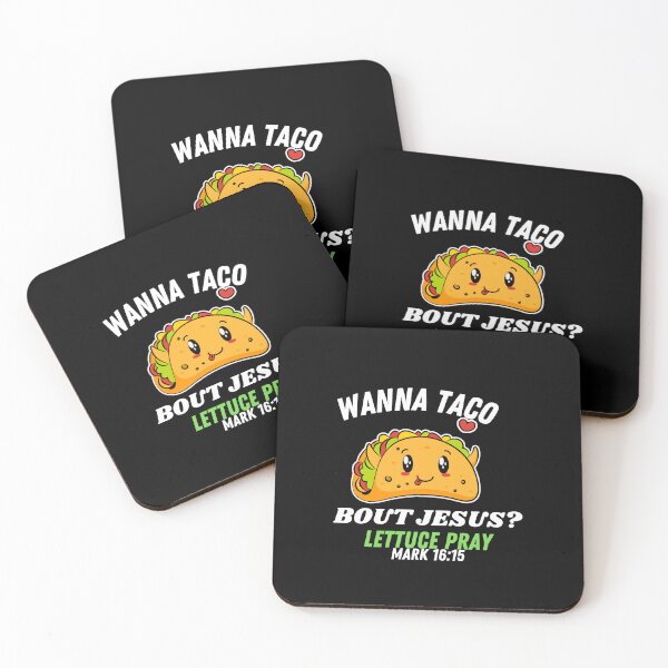 Item preview, Wanna Taco Bout Jesus? Lettuce Pray shirt funny Taco gift T-shirt  designed and sold by dirlkhiat.
