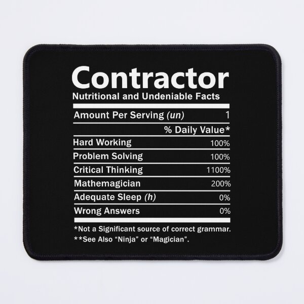 Item preview, Contractor T Shirt - Nutrition Factors Job Gift Item Tee designed and sold by wardorion9.