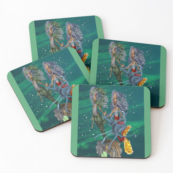 Item preview, Two Little Mermaids and Their Pet Octopus designed and sold by Patricia Brown.